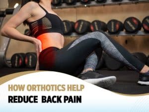 How orthotics help reduce back pain.