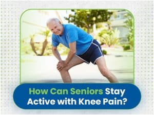 How can seniors stay active with knee pain?
