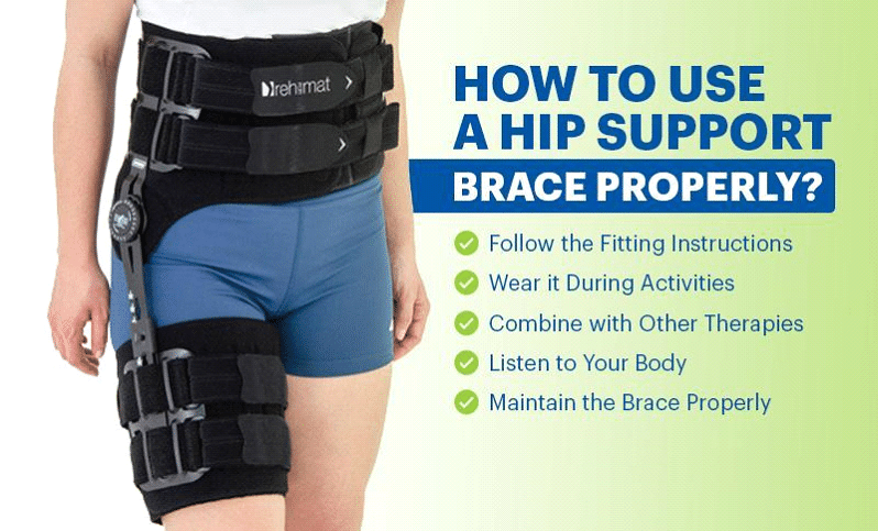 How to use a hip support properly.