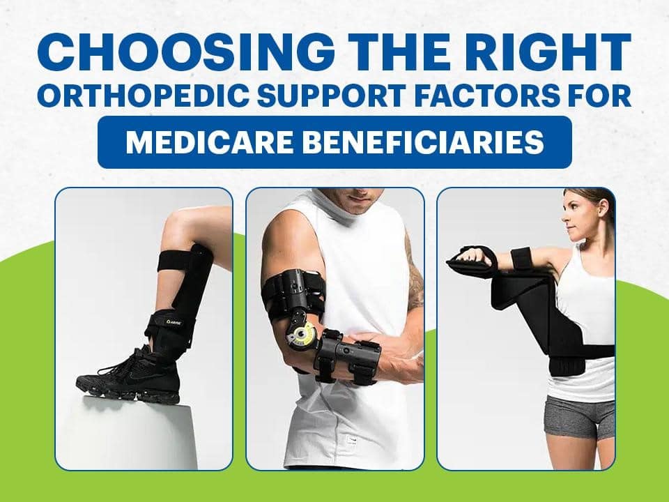 Selecting the correct orthopedic support for Medicare beneficiaries.